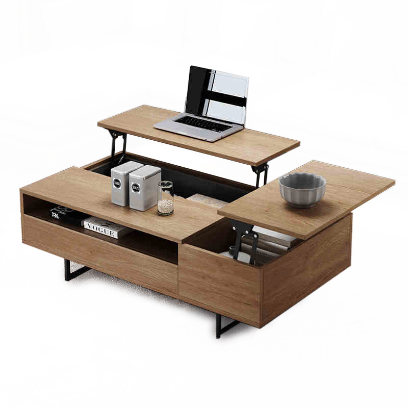 Modern furniture design wooden multifunction lift top coffee