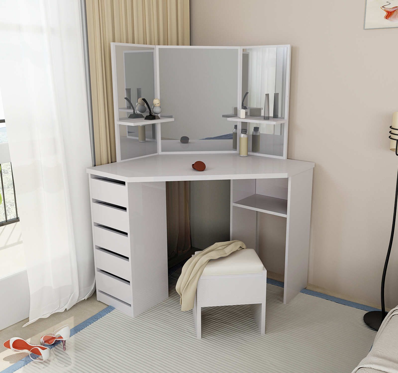 New unique design wooden modern make up dresser Table