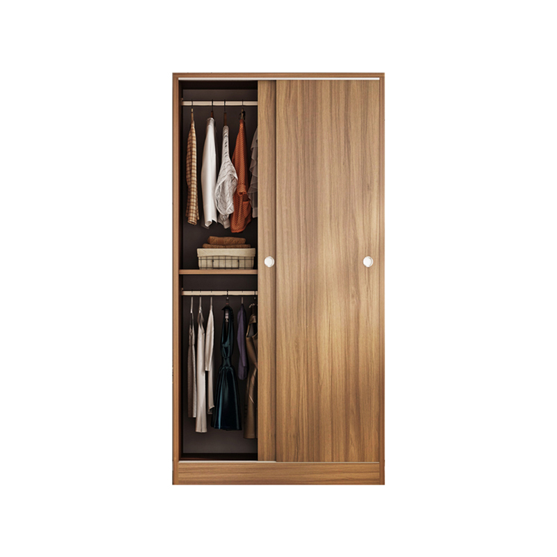 China modern home furniture wood board sliding door wardrobe