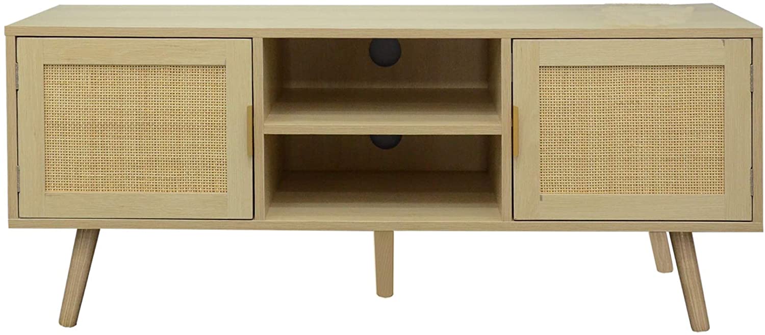 Modern Wooden TV Stand with Storage Home Decor