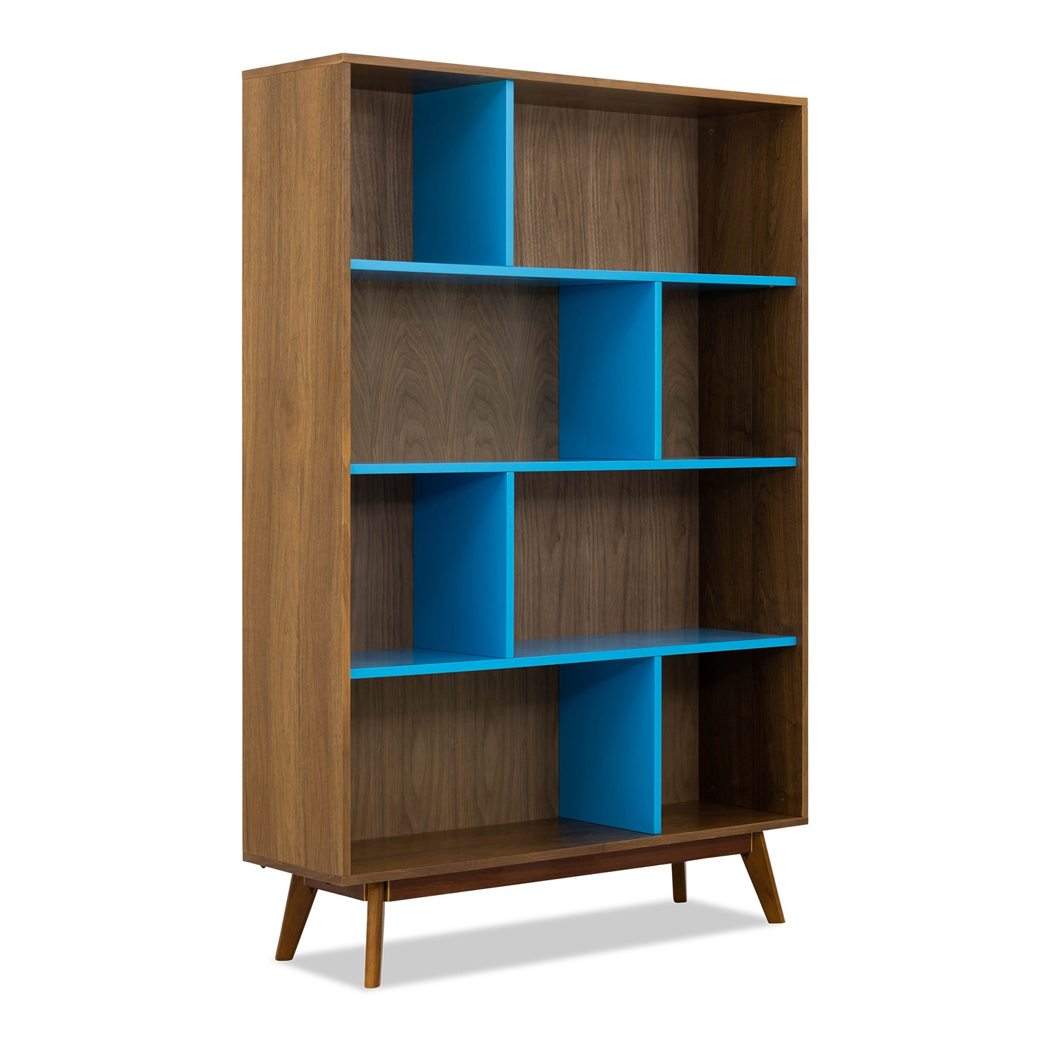 Good Quality floor stand storage bookshelf cube book case wo