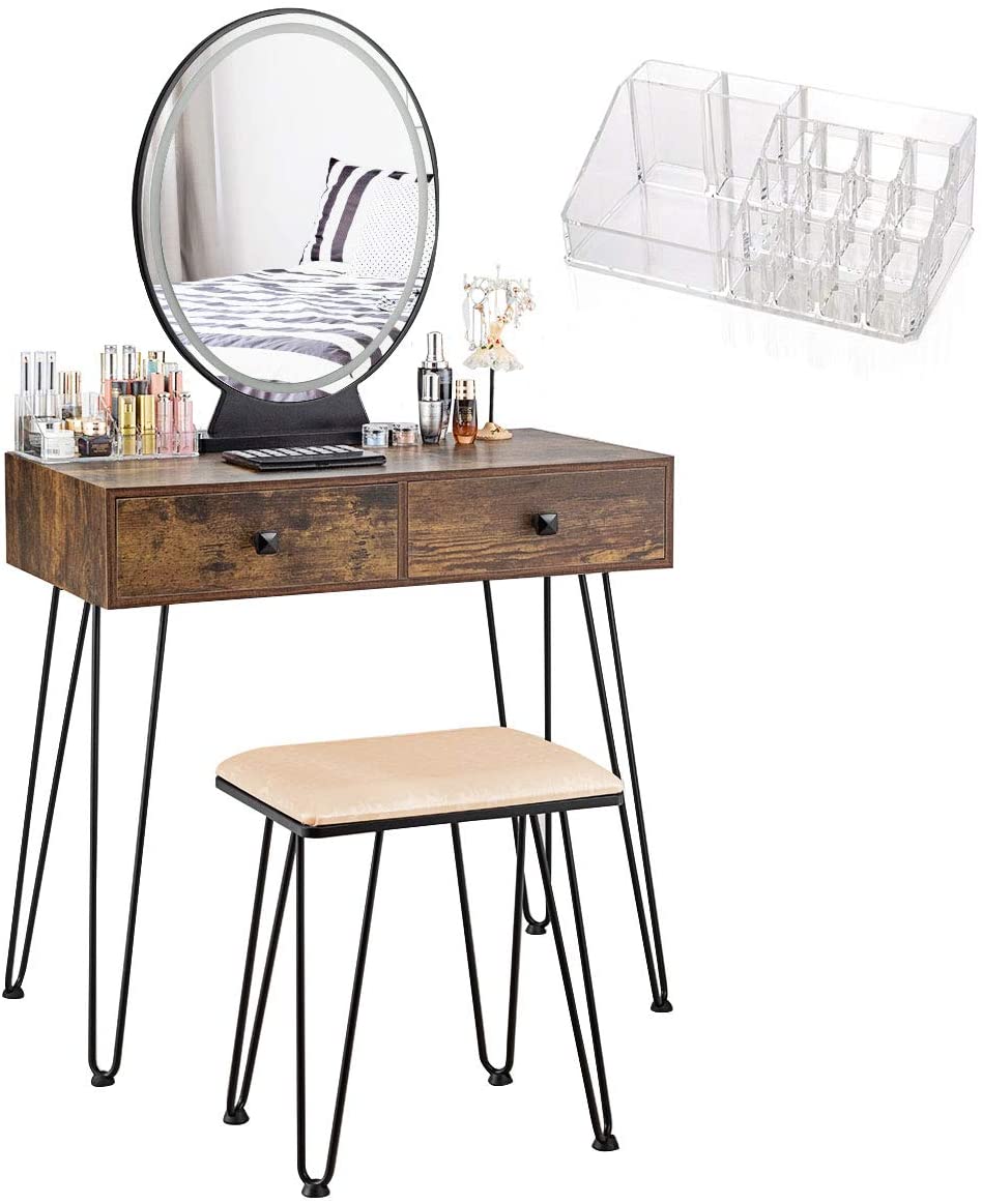 Home Furniture Bedroom Makeup Vanity Table Stool Set